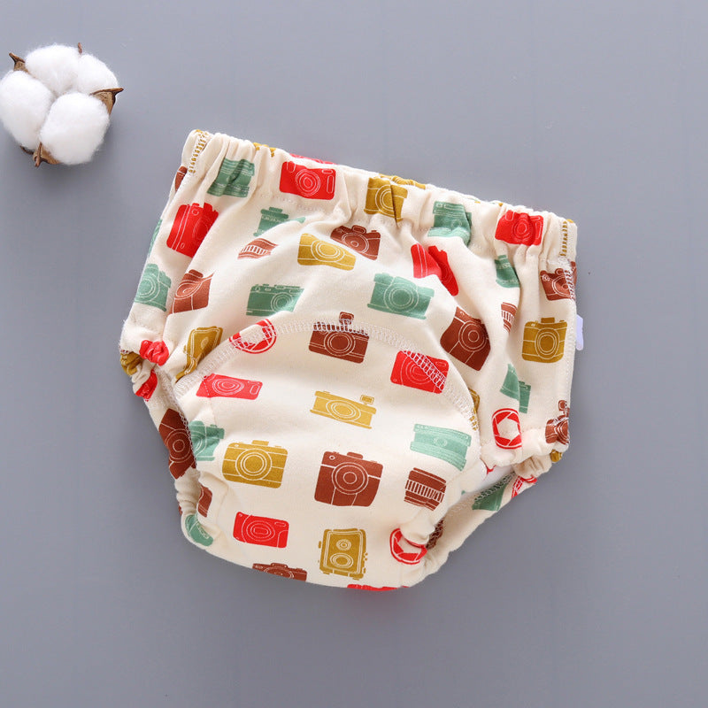 Slip/culotte d'entrainement réutilisable Petit Moussaillon pour l'apprentissage de la propreté motif appareil photo
