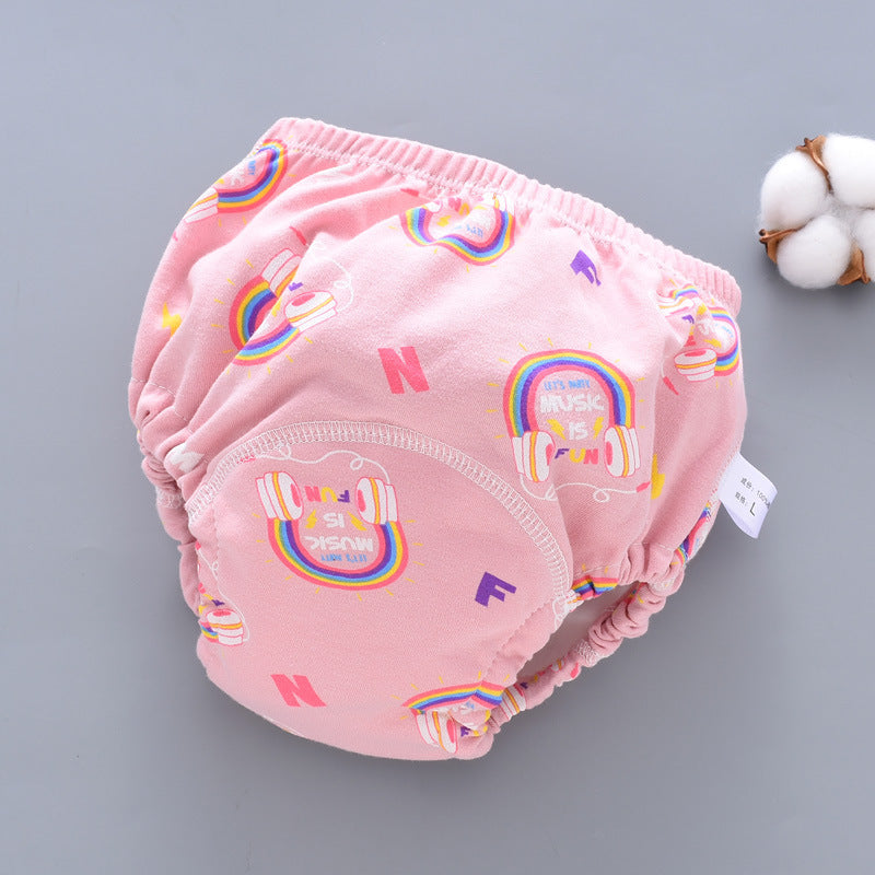 Slip/Culotte d'entraînement réutilisable Petit Moussaillon™ pour l'apprentissage de la propreté motif arc en ciel