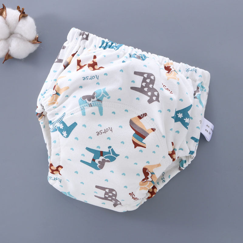 Slip/culotte d'entrainement réutilisable Petit Moussaillon™ pour l'apprentissage de la propreté motifs cheval