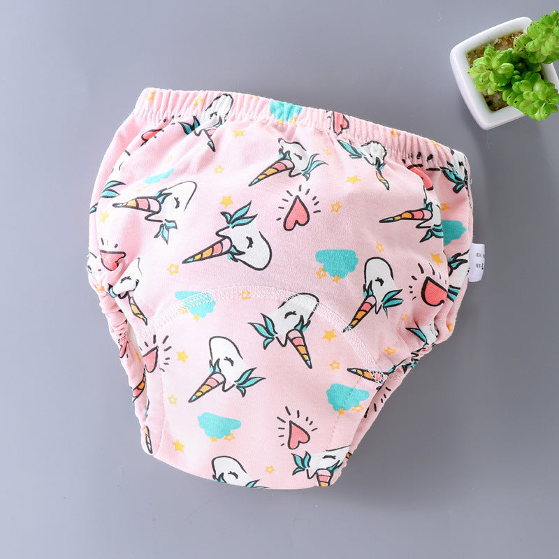 Slip/culotte d'entrainement réutilisable Petit Moussaillon pour l'apprentissage de la propreté motifs licorne