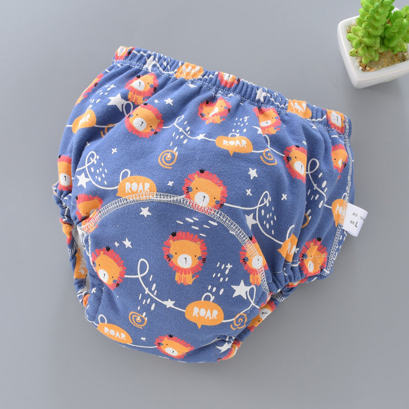 Slip/culotte d'entrainement réutilisable Petit Moussaillon pour l'apprentissage de la propreté motif lionceau