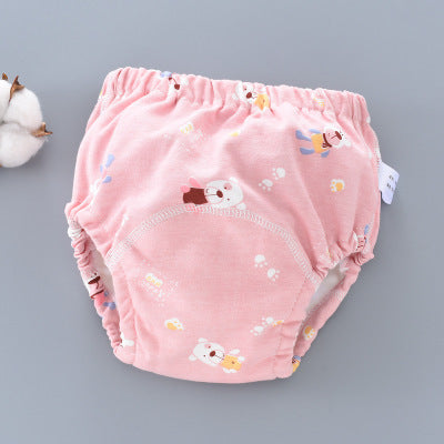 Slip/culotte d'entrainement réutilisable Petit Moussaillon™ pour l'apprentissage de la propreté ourson rose