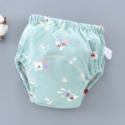 Slip/culotte d'entrainement réutilisable Petit Moussaillon pour l'apprentissage de la propreté motif ourson turquoise