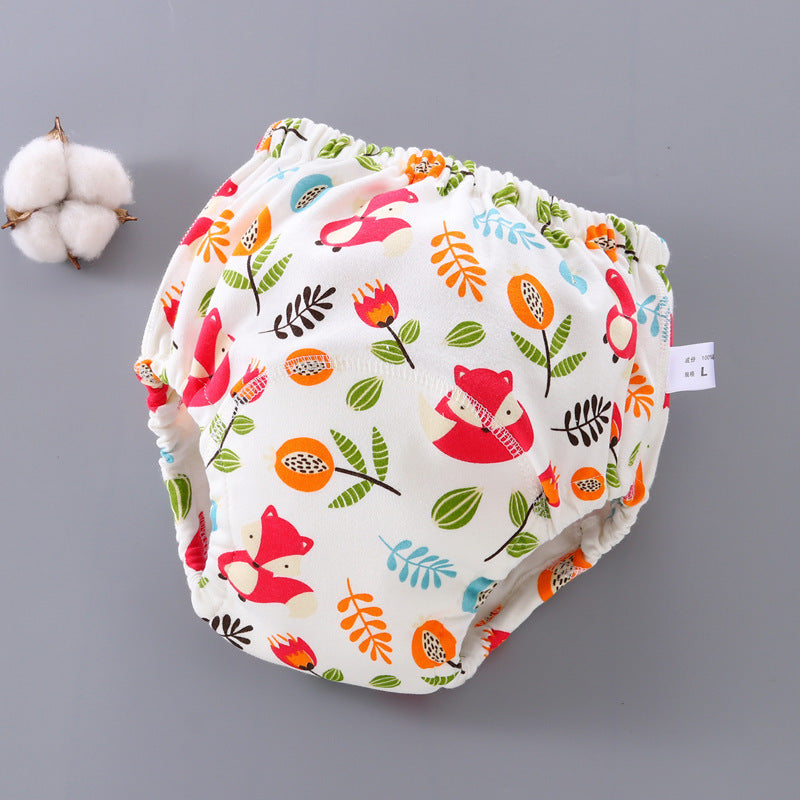 Slip/culotte d'entrainement réutilisable Petit Moussaillon™ pour l'apprentissage de la propreté motifs renard
