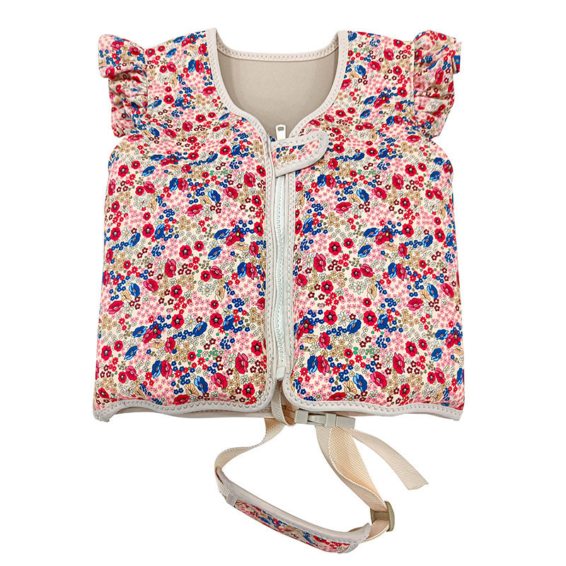 Gilet de flottaison avec sangle de sécurité petit moussaillon motif Bouquet liberty