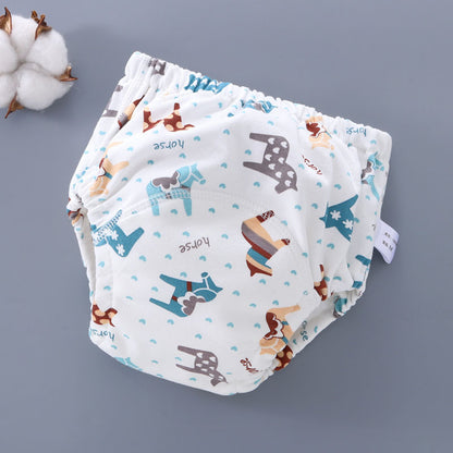 Slip/culotte d'entrainement réutilisable Petit Moussaillon™ pour l'apprentissage de la propreté motifs cheval