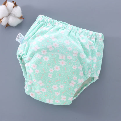 Slip/culotte d'entrainement réutilisable Petit Moussaillon pour l'apprentissage de la propreté motifs fleurs
