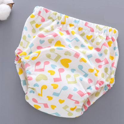 Slip/culotte d'entrainement réutilisable Petit Moussaillon pour l'apprentissage de la propreté motif notes de musique