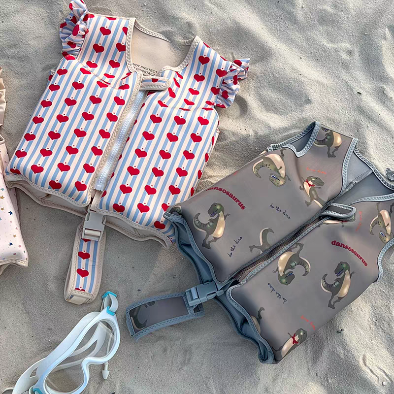 2 gilet sur le sable petit moussaillon avec sangle de sécurité pour enfants de 2 à 6 ans